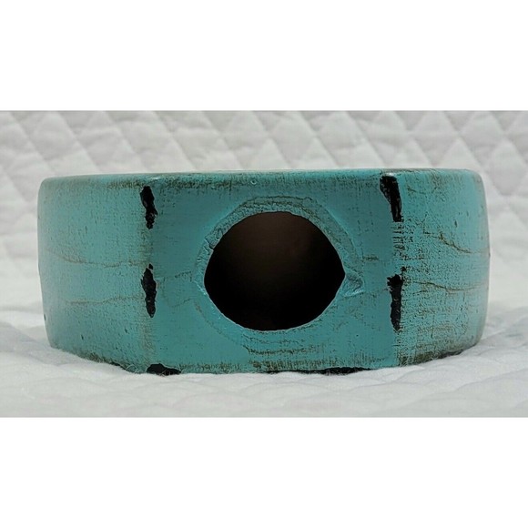 Apropos Home Collection Letter C Rustic Turquoise Desk Wall Home Office Décor - Picture 6 of 16